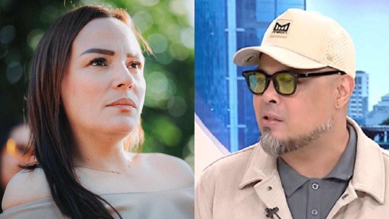 Ian de Leon and Matet de Leon, children of the late Nora Aunor, composite image