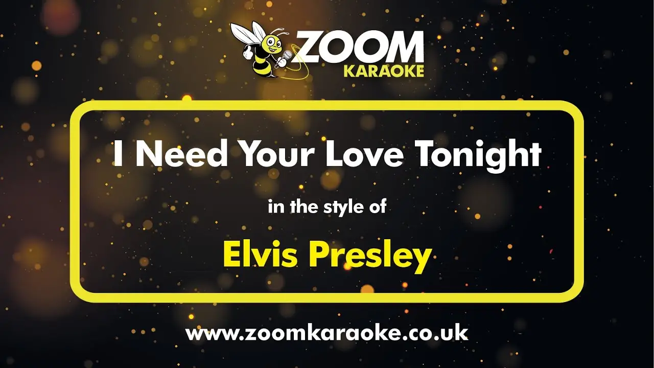 Elvis Presley's 'I Need Your Love Tonight' A Timeless Ballad of Yearning