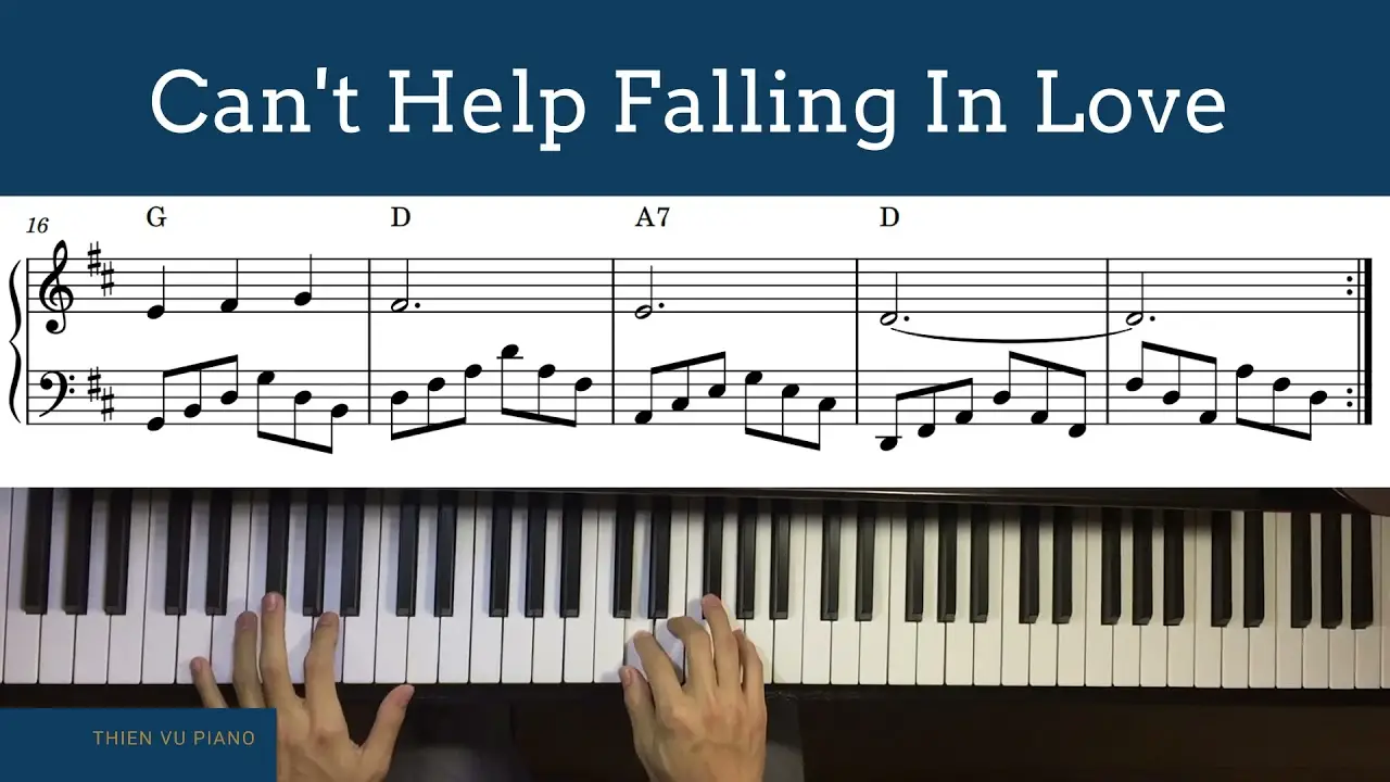 Elvis Presley Can't Help Falling in Love Piano Tutorial  Sheet Music Guide