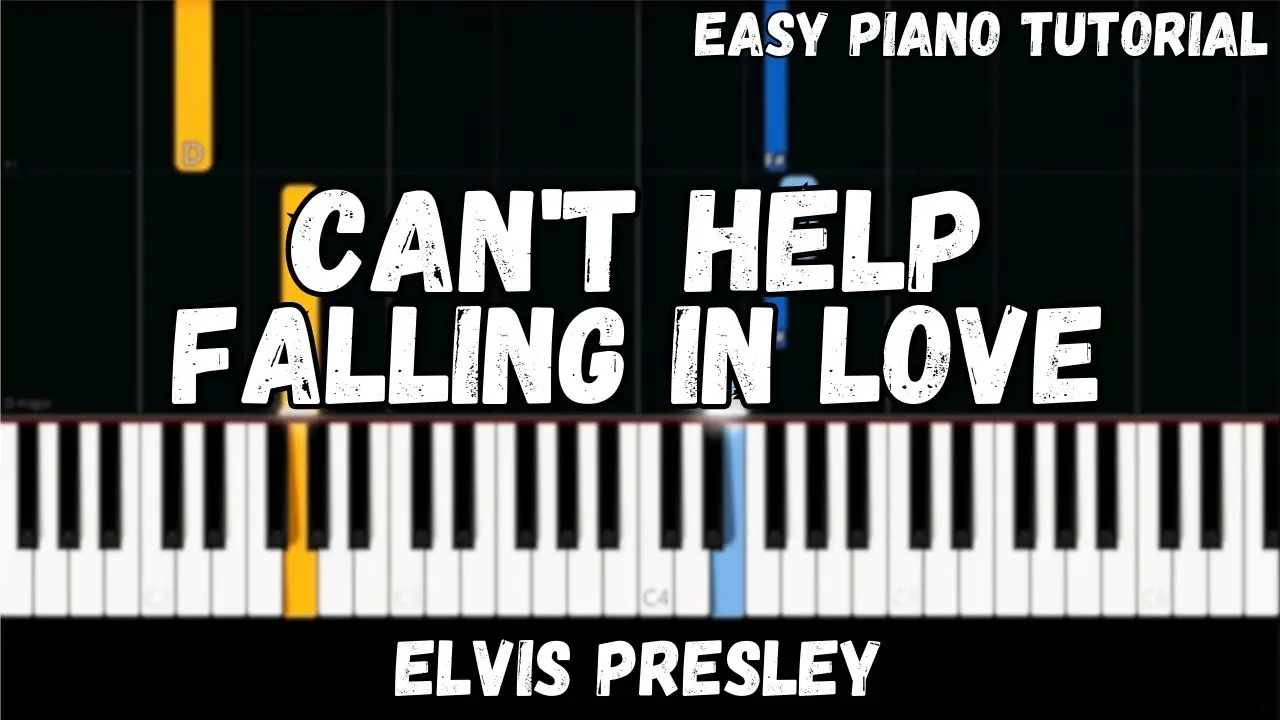 Elvis Presley Can't Help Falling in Love Piano Tutorial  Sheet Music Guide