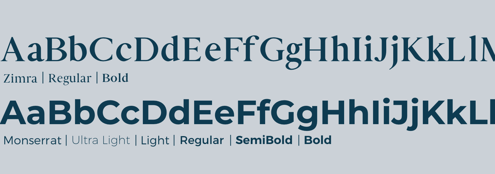 Brush Creek Ranch brand fonts
