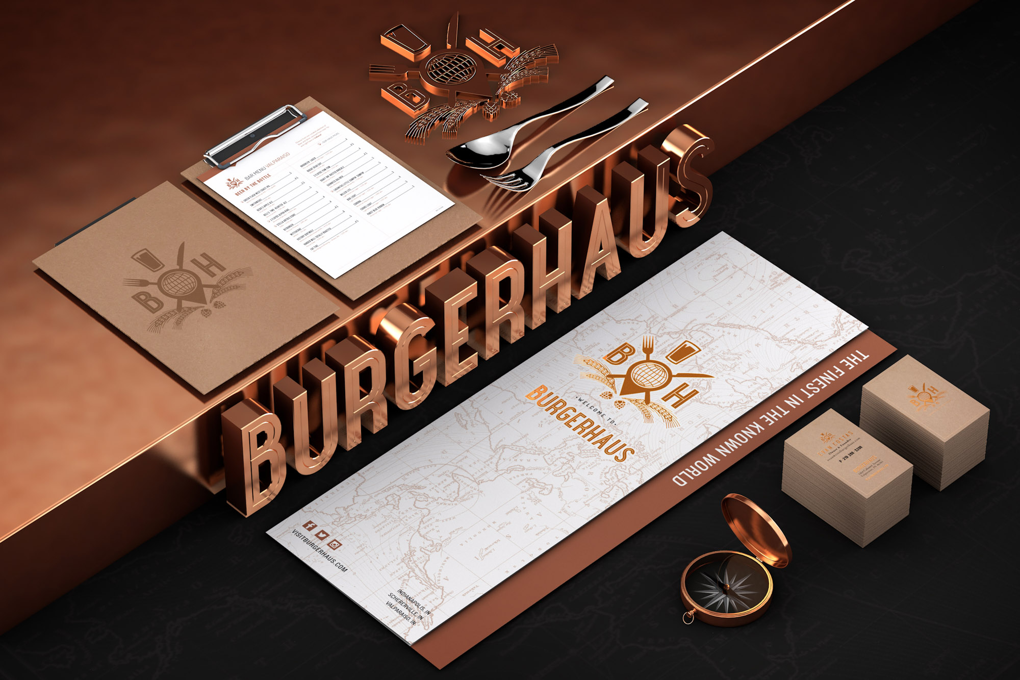 Burgerhaus branding preview
