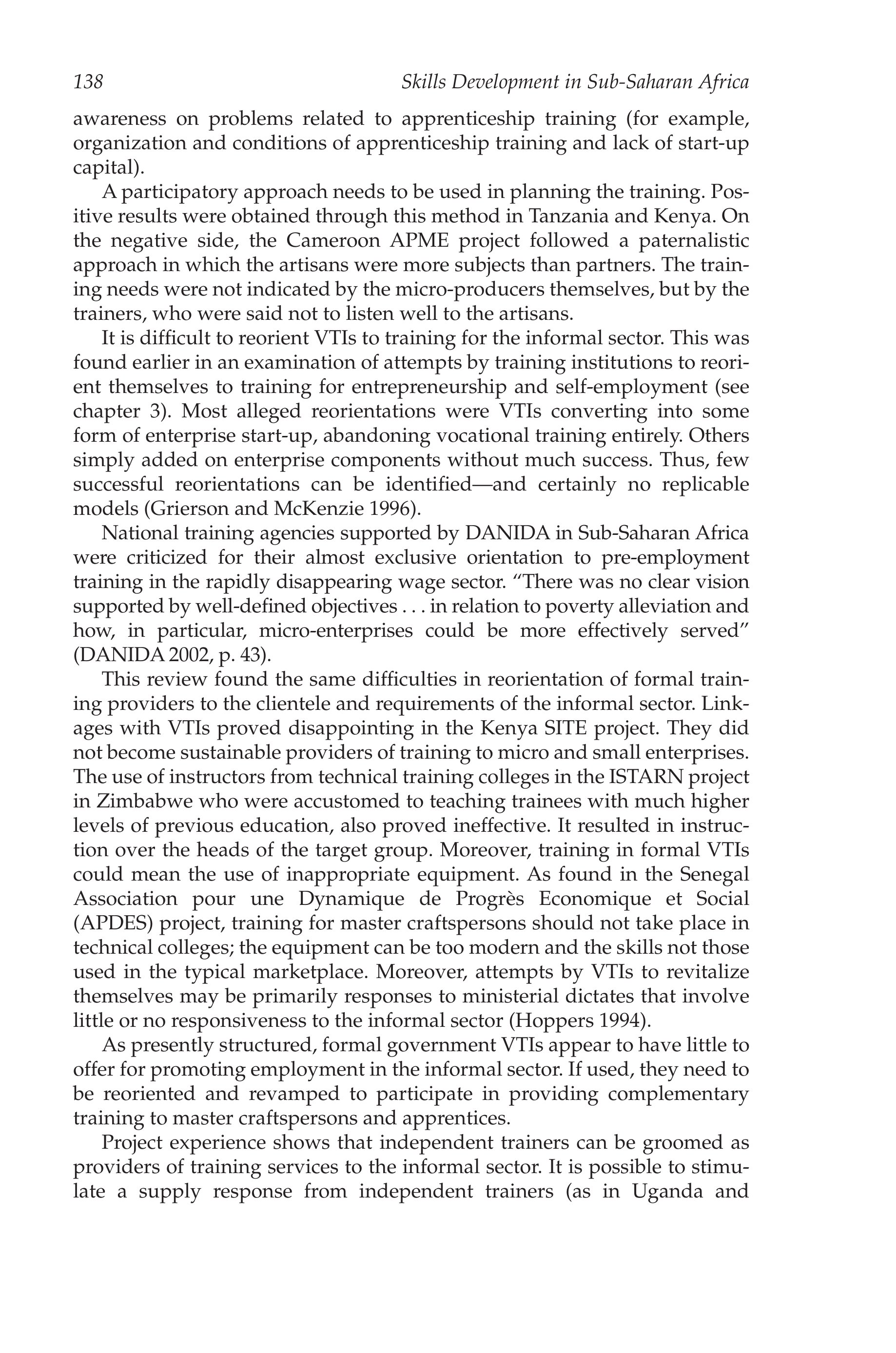 Skills Development in Sub-Saharan Africa phần 7 pdf