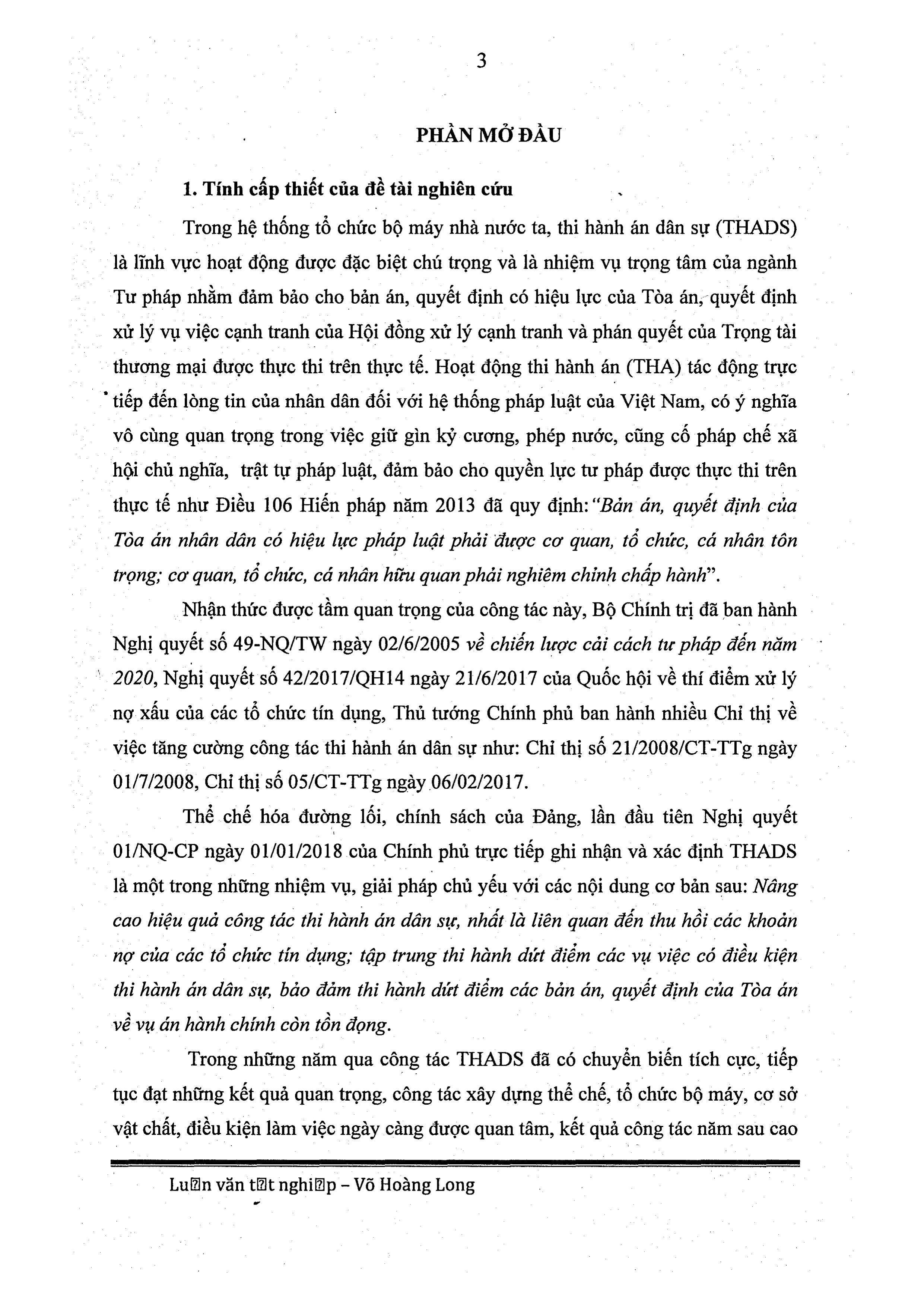 Thực tiễn thi hành pháp luật về thi hành án dân sự trên địa bàn tỉnh Đồng Tháp