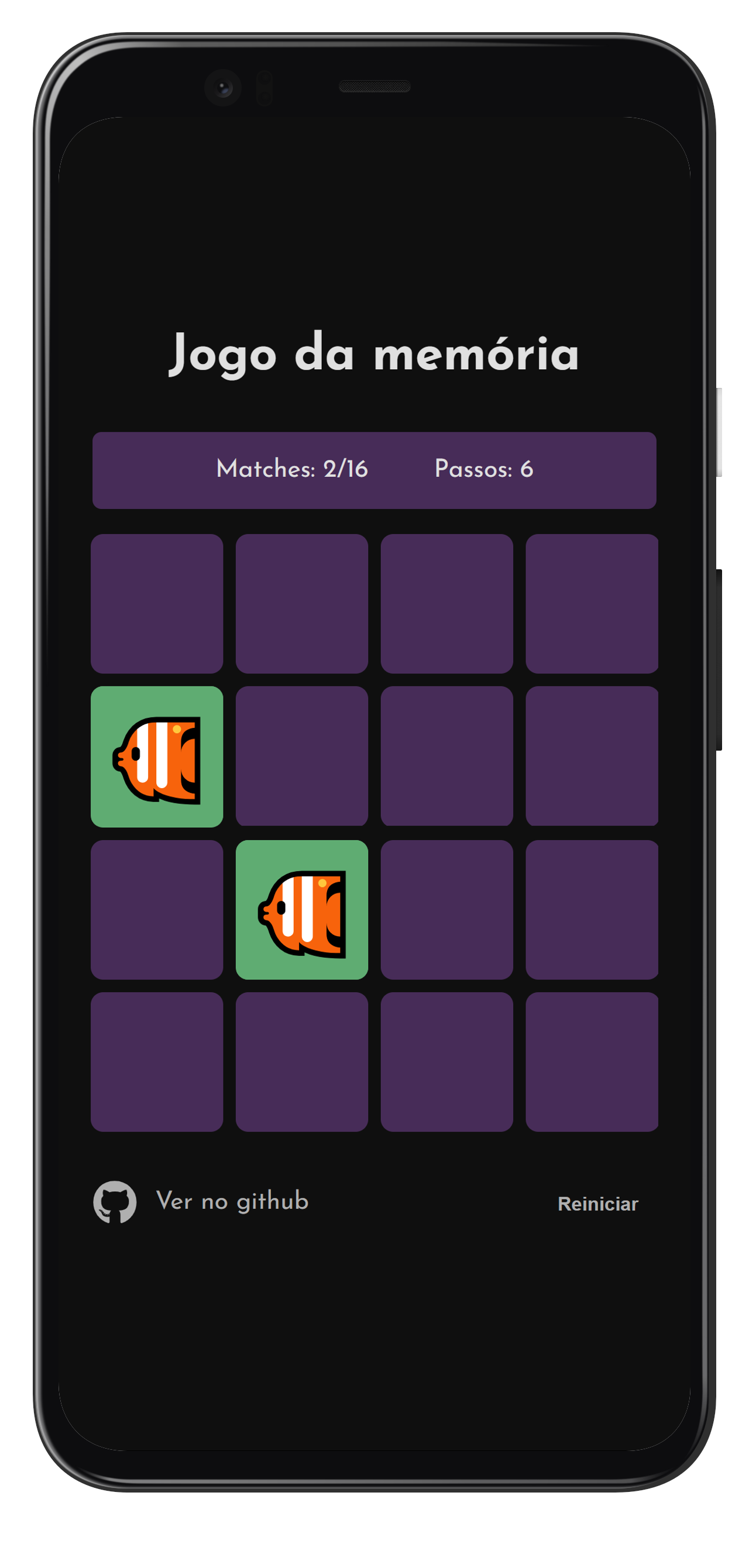 Imagem do Projeto Jogo da Memória