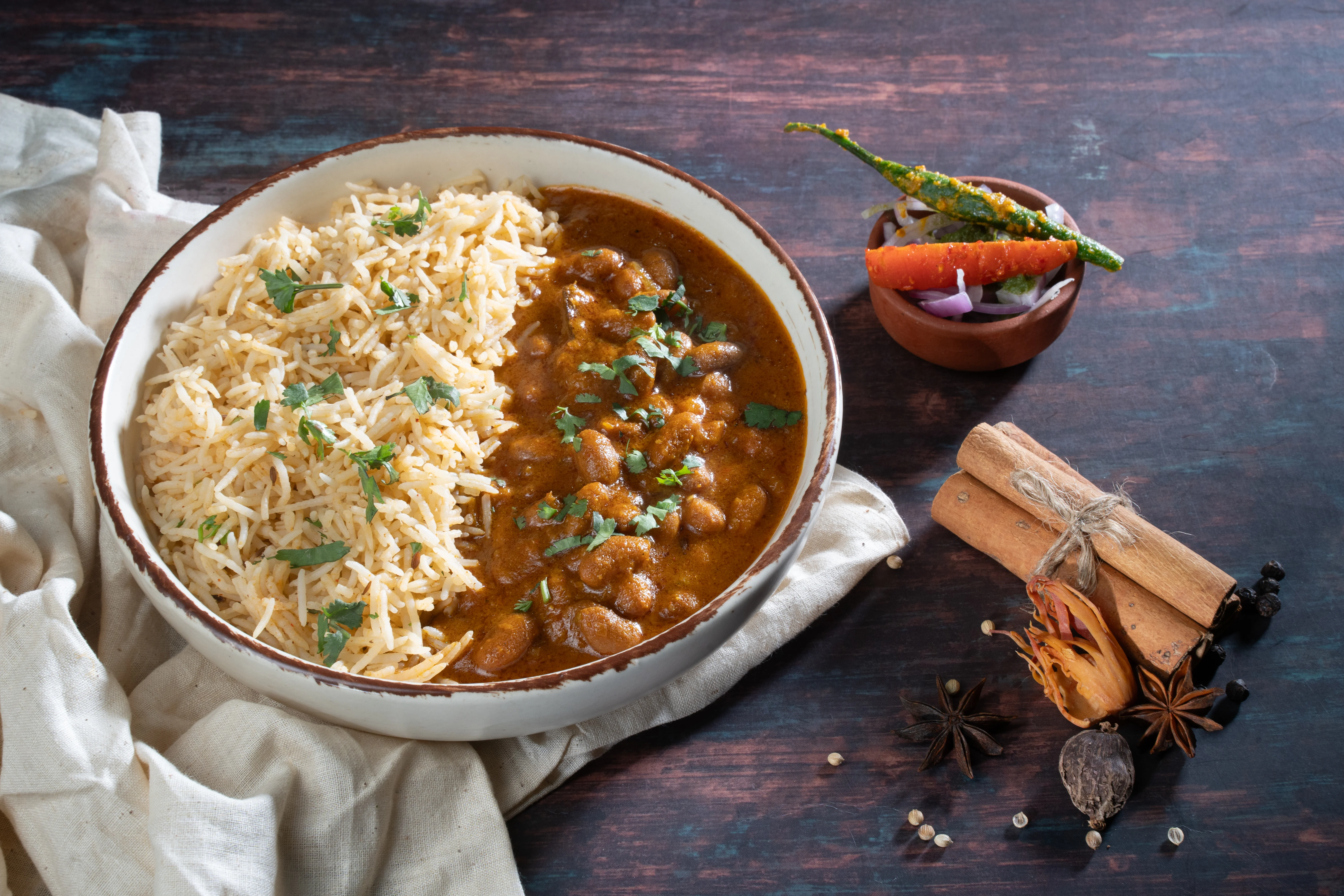 best rajma chawal in Lucknow at Chetram Pindi Chole