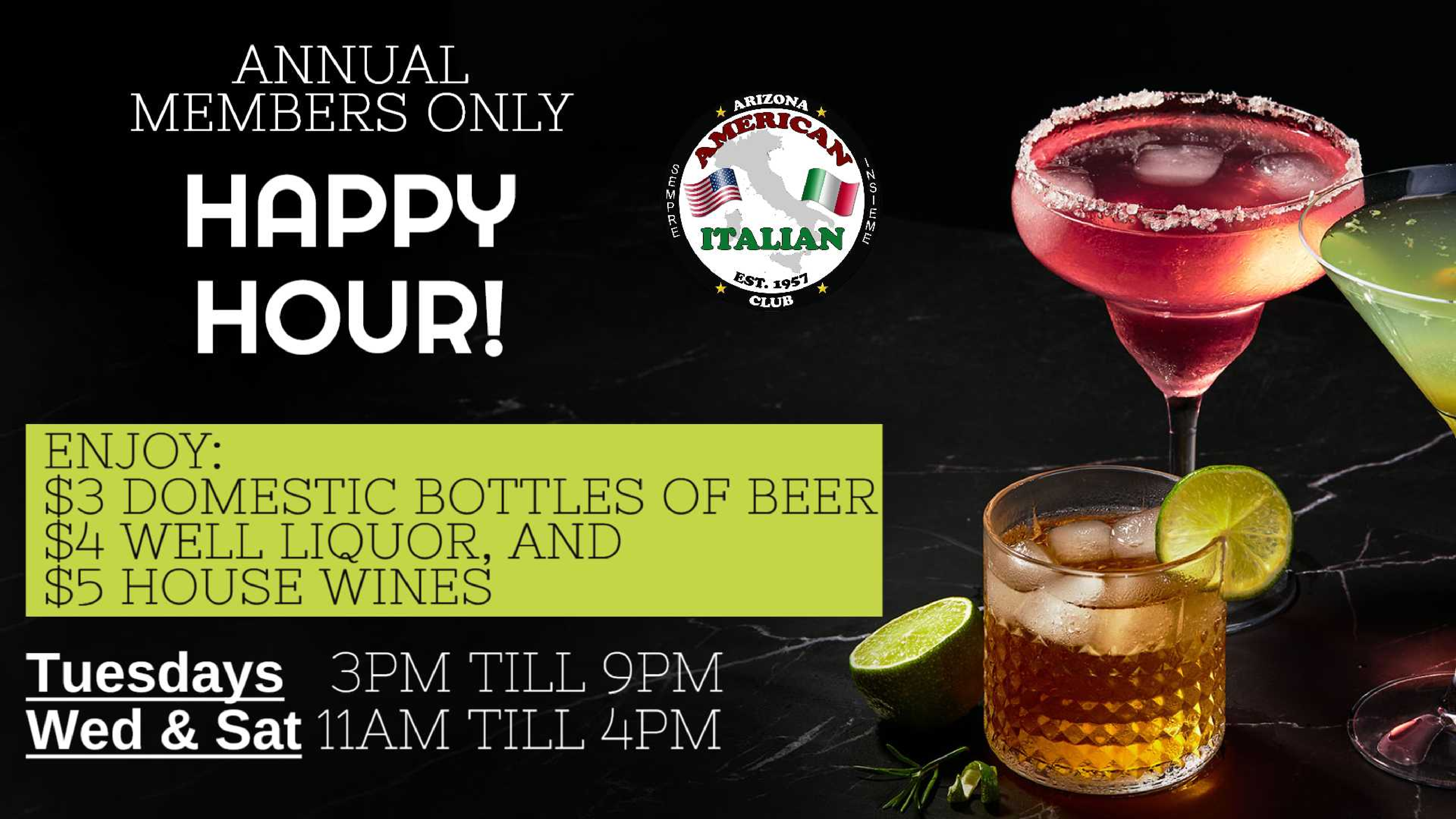 Tuesday Happy Hour