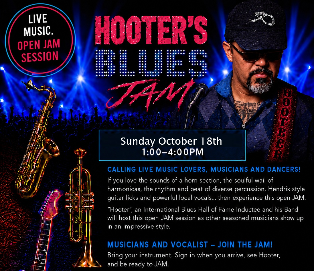 Hooters Blues Jam 1pm- 4pm