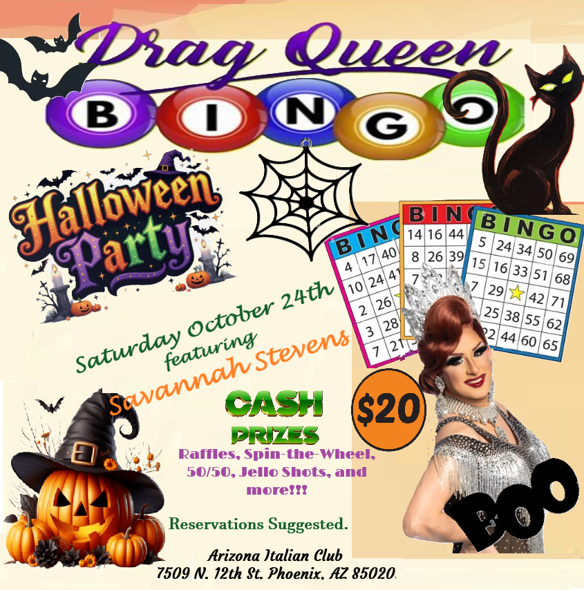 Halloween Drag Queen Party Bingo!!!