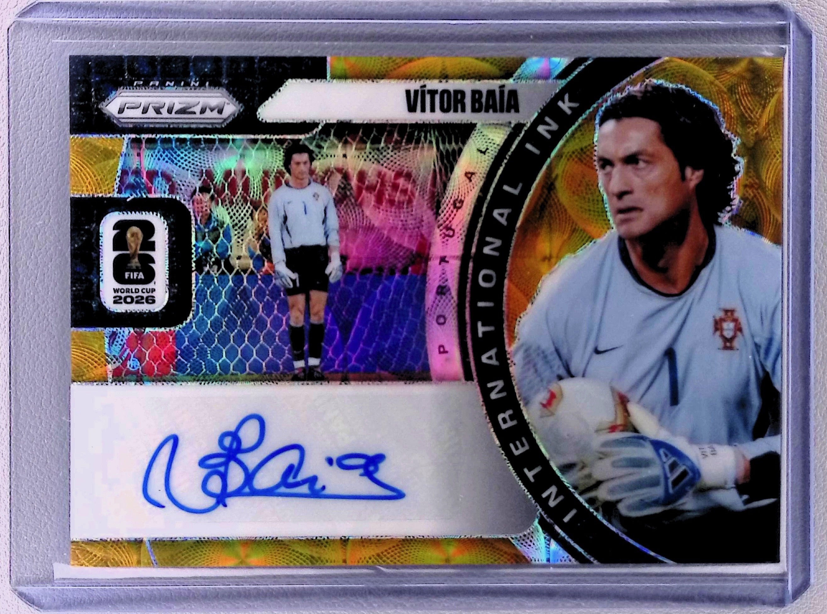 2026 Panini Prizm FIFA World Cup Vitor Baia International Ink Gold Auto /10