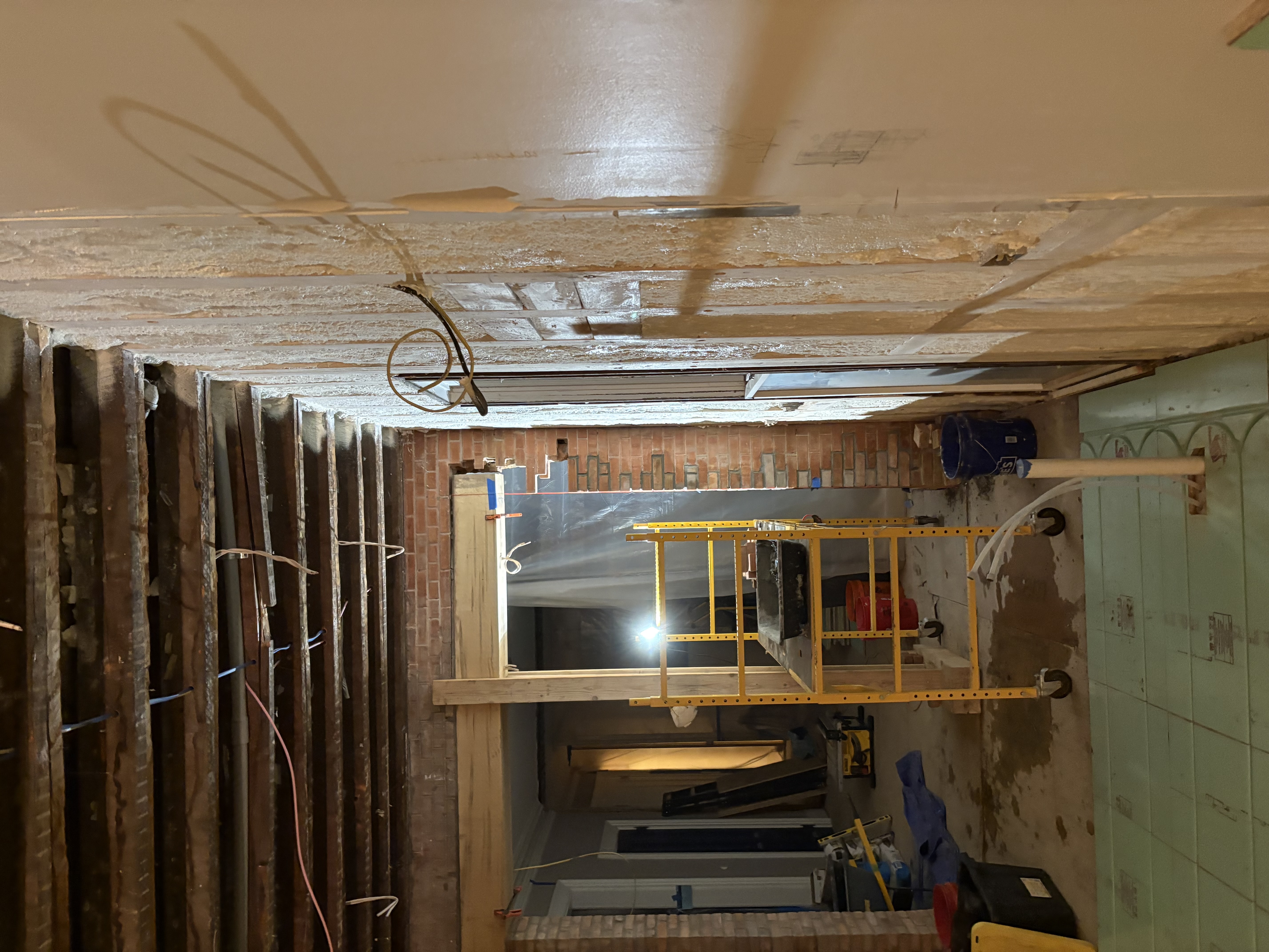 Brick entryway restoration project by Dan Quinn, Genesee Valley Stone Works