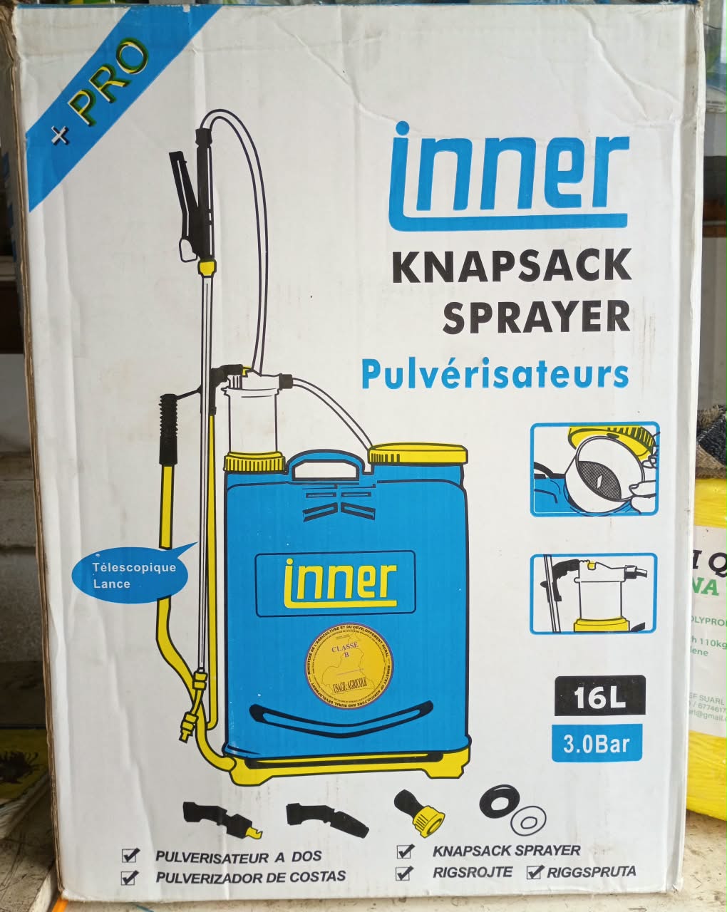 Pulvérisateur à dos INNER – 16 L