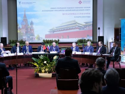 В ТПП РФ состоялось заседание Российско-Китайского делового совета