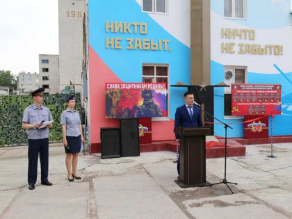 В ИК-2 открыли мемориал, посвященный памяти защитников Родины, погибших при исполнении воинского долга