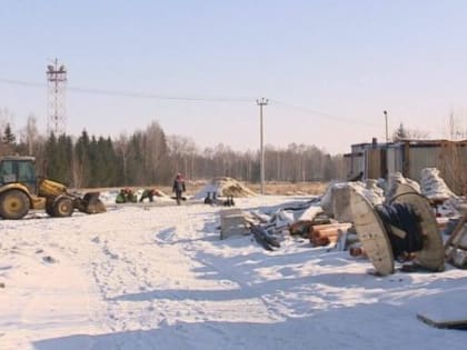 В брянском Мглине  строят очистные и коллектор