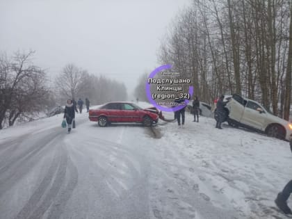 Под брянским селом Ардонь произошла массовая авария с участием четырех легковушек