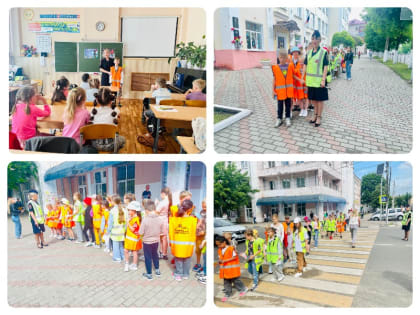 В Клинцах автоинспекторы научили гимназистов правилам безопасности во время каникул