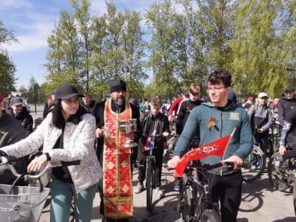 В городе Карачев состоялся районный велопробег ко Дню Победы в Великой Отечественной войне