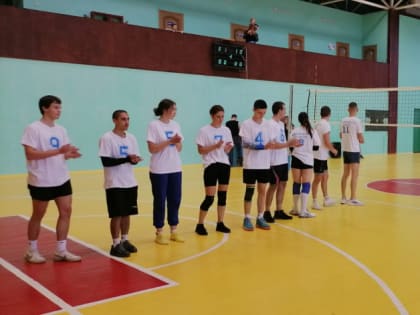 Чемпионате области по волейболу.