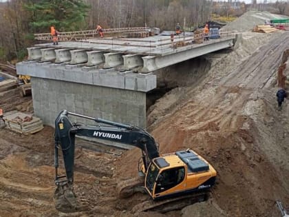 В городе Фокино строители моста приступили к новому этапу работ