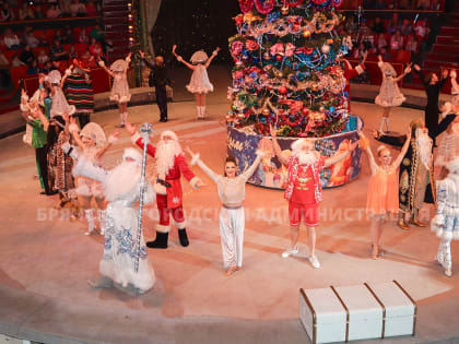 Детям участников СВО подарили цирковое представление и вручили новогодние подарки