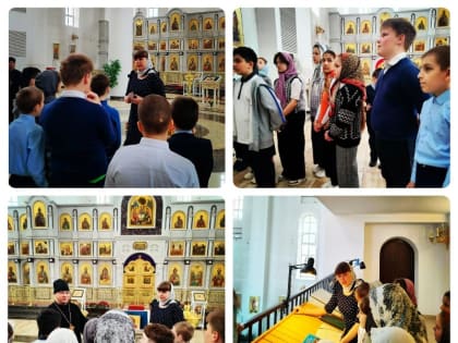 В Клинцах прошла экскурсия по Богоявленскому собору для школьников