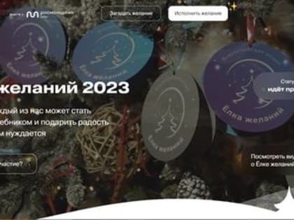 Всероссийской акции «Ёлка желаний» в 2023-2024 годах