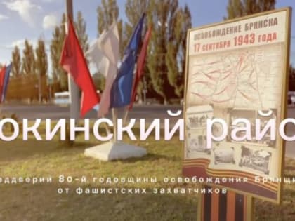 Праздничное оформление Фокинского района г. Брянска в преддверии 80-й годовщины освобождения Брянщины от фашистских захватчиков