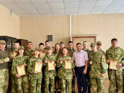 Вручение почетных грамот администрации города Фокино за активное участие в жизни города курсантам ЦСПВ 