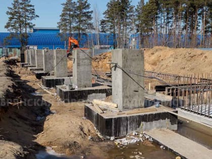На строительстве Дворца зимних видов спорта в Брянске завершился этап земляных работ