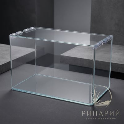 Аквариум PRIME дуговой OptiWhite 23л с покровным стеклом 40*23*25см