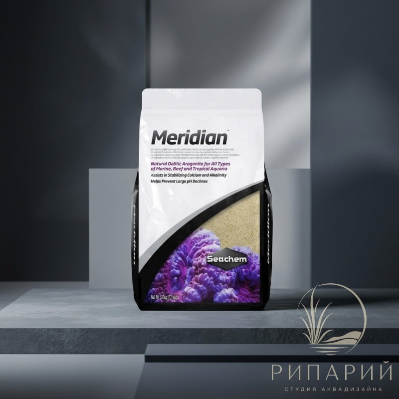 Грунт Seachem арагонитовый Meridian 0,25-0,5мм 1кг
