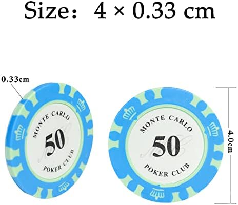 Vue 2 de Youyuer Pcs Jetons Poker