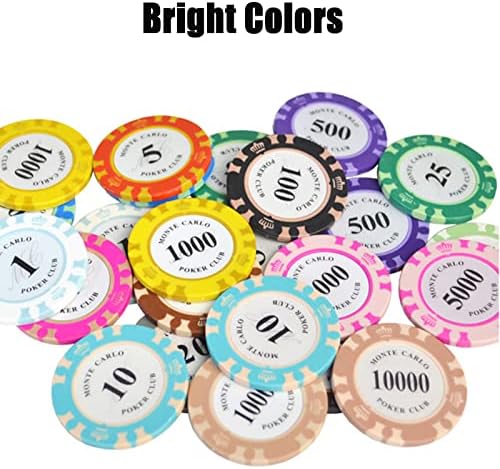 Vue 4 de Youyuer Pcs Jetons Poker