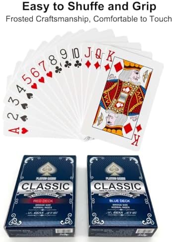 Vue 5 de Wugauwor Carte Poker Plastique