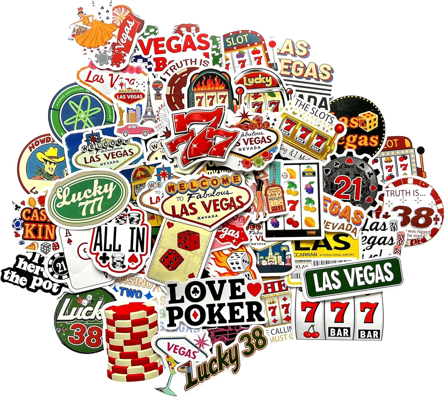 Sticker Casino Esthetique Poker