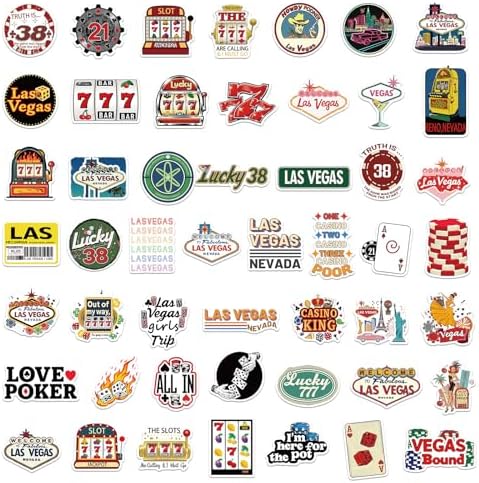 Vue 6 de Sticker Casino Esthetique Poker