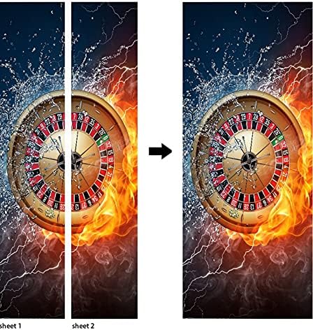 Vue 3 de Amonamour Sticker Porte Autocollant