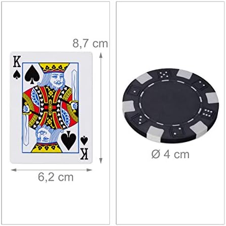 Vue 5 de Relaxdays Coffret De Poker