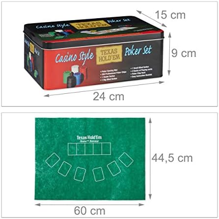 Vue 4 de Relaxdays Jeu De Poker