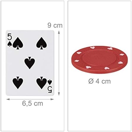 Vue 5 de Relaxdays Jeu De Poker