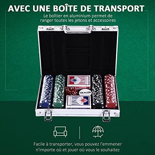 Vue 3 de Homcom Mallette De Poker