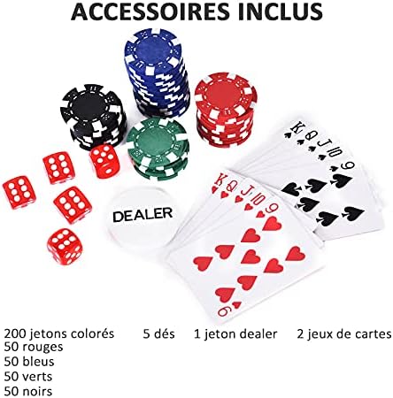 Vue 4 de Homcom Mallette De Poker