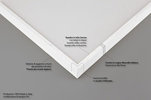 Vue 4 de Tableau Sur Toile Encadre