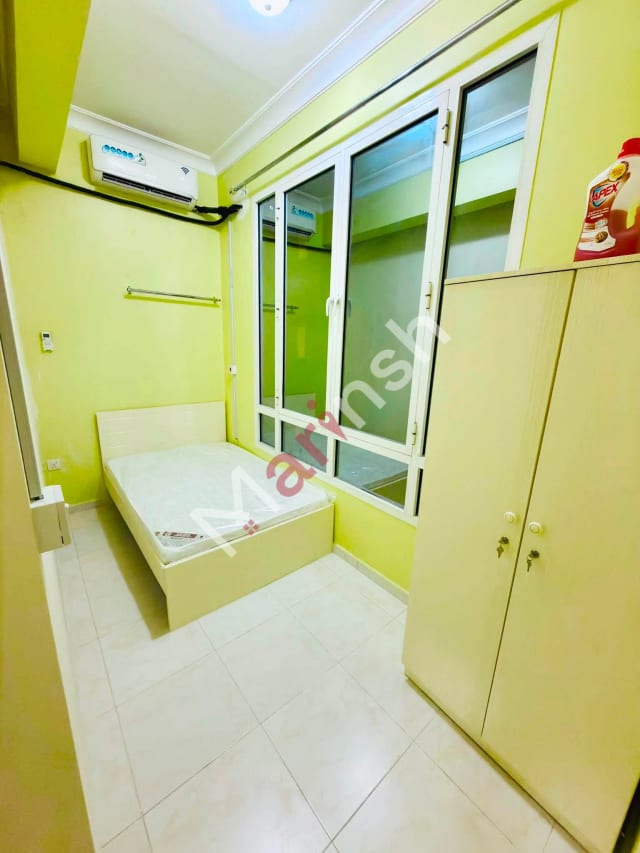 Furnished Partition Room for Rent — Al Mansoura (Walk to Metro), Doha
