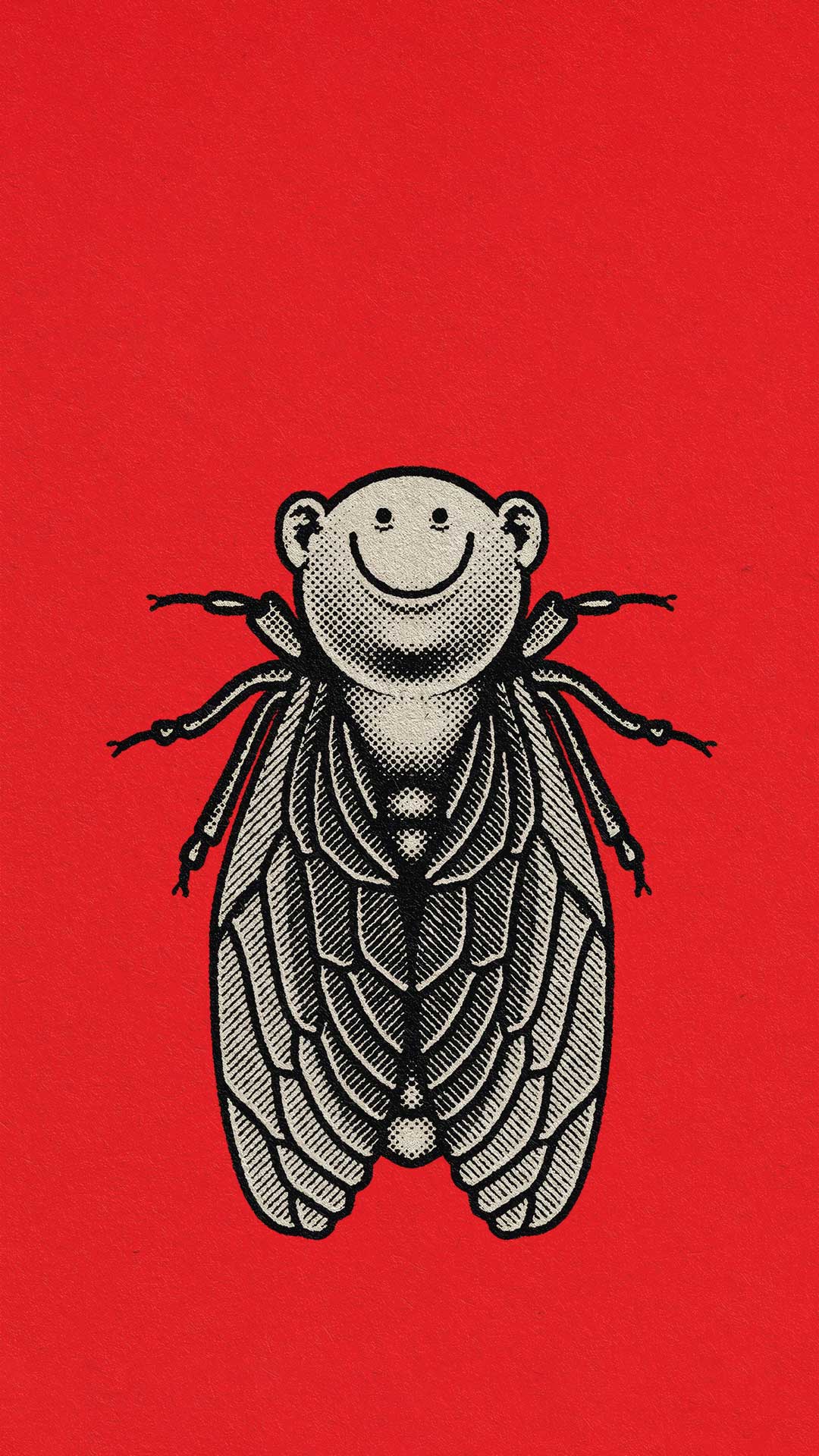 Smiling Cicada Red
