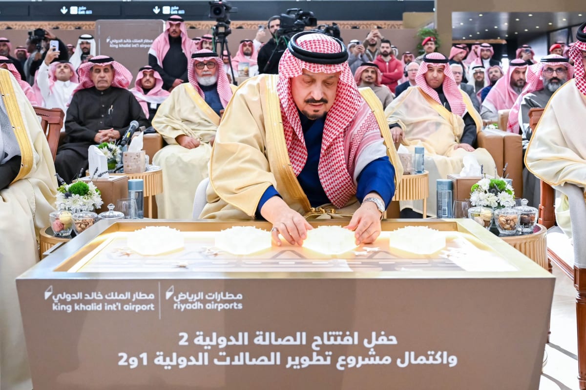 واجهة عالمية بلمسة عصرية.. أمير الرياض يدشن مشروع تطوير الصالتين 1 و2 بمطار الملك خالد الدولي