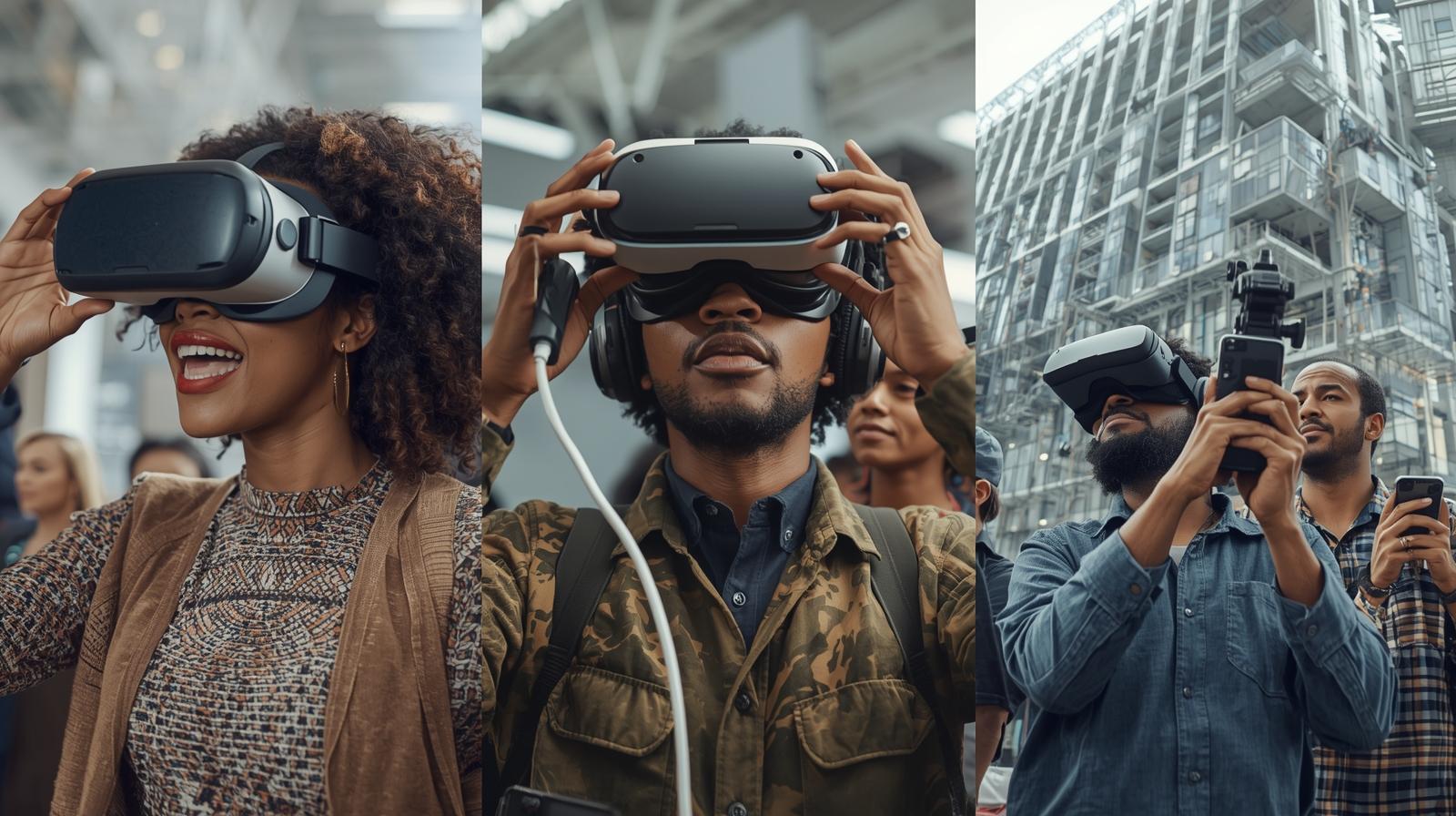Students experiencing virtual reality — Virtual Ghana digital twin ecosystem