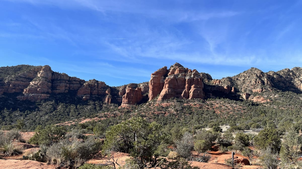 Red rock formations and high desert near Bell Rock, Sedona