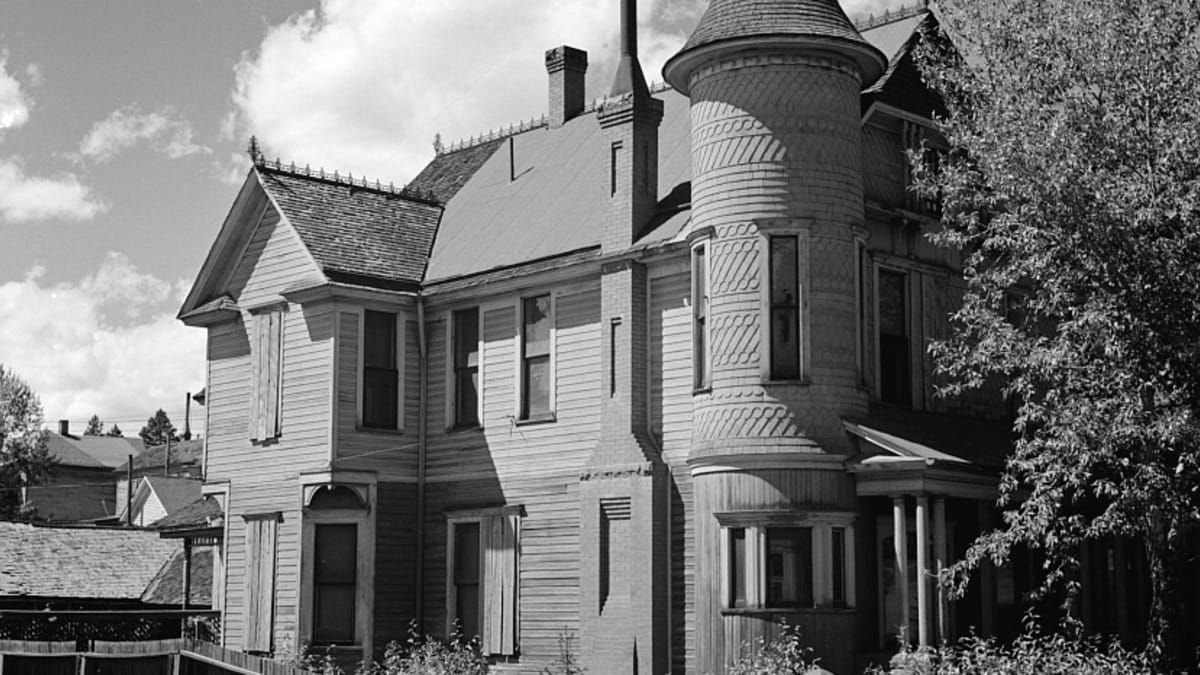 A historic Victorian house in the high mining town of Leadville, Colorado